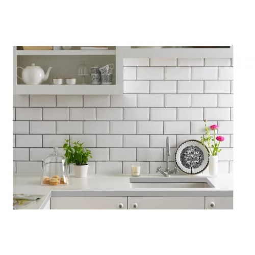 Керамическая плитка Dar Ceramics Biselado Blanco Mate (blanco mate biselado bx) 10x20