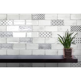 Керамическая плитка Vita bianco 10x20 см