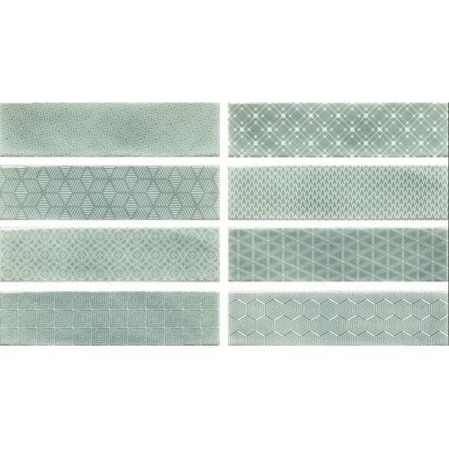 Керамическая плитка Cifre Ceramica Decor Opal turquoise 7,5x30