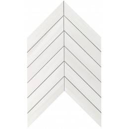 Marvel Stone Bianco Dolomite Chevron Wall 30,5x25