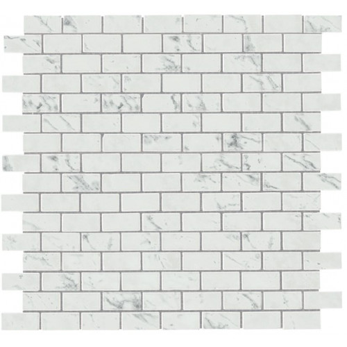 Керамогранит Неглазурованный Marvel Stone Carrara P. Mosaico Burattato 29,8x29,8 Lapp.