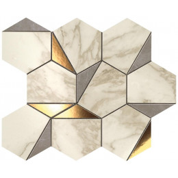 MARVEL Gold Hex Gris-Calacatta 25,1*29