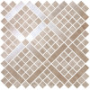 Настенная плитка глазурованная Marvel Pro Travertino Silver Diagonal Mosaic 30,5х30,5