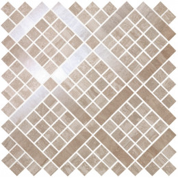 Marvel Pro Travertino Silver Diagonal Mosaic 30,5х30,5