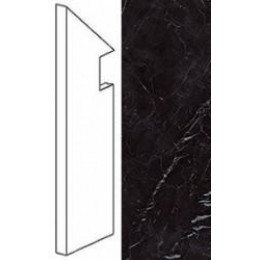 Marvel Stone Nero Marquina Battiscopa Sag. Sx 7,2x30