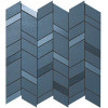 Настенная плитка глазурованная MEK Blue Mosaico Chevron Wall