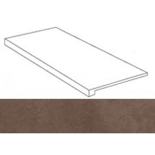 Керамогранит Неглазурованный Dwell Brown Leather Scalino 33x60