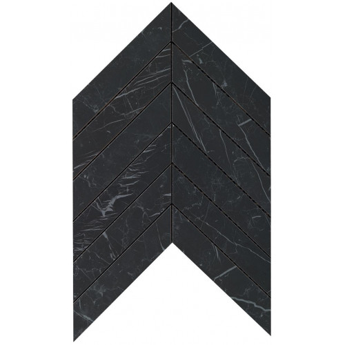 Настенная плитка глазурованная Marvel Stone Nero Marquina Chevron 30,5x25