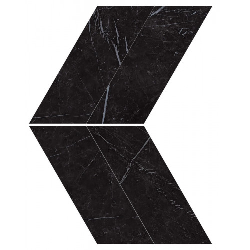 Керамогранит Неглазурованный Marvel Stone Nero Marquina Chevron 22,5x22,9 Lapp.