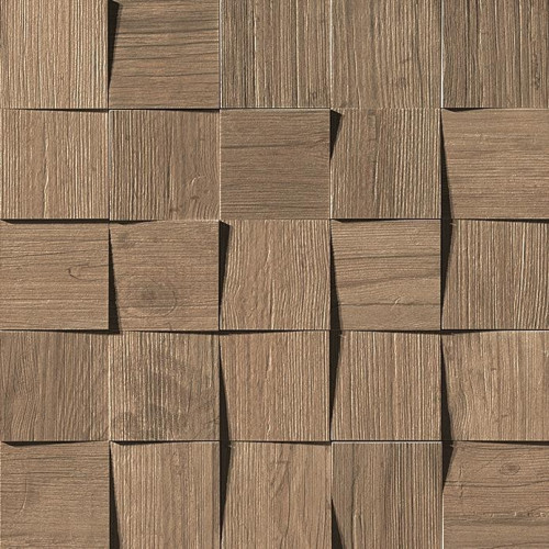 Керамогранит Неглазурованный Axi Brown Chestnut Mosaico 3D 35x35