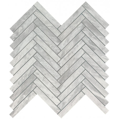 Настенная плитка глазурованная Marvel Stone Bardiglio Grey Herringbone Wall 30,5x30