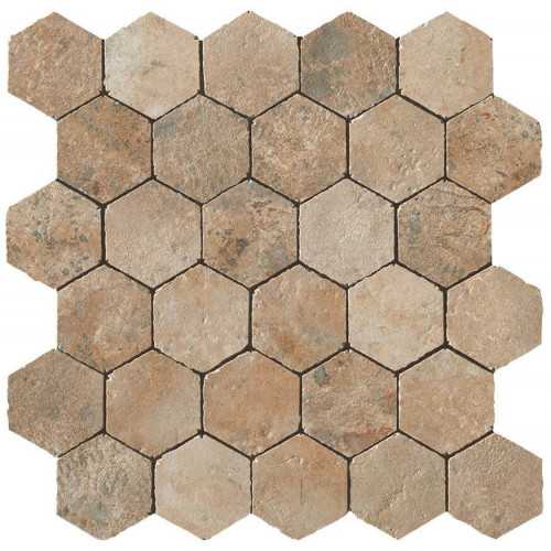 Керамогранит Неглазурованный Aix Beige Honeycomb Tumbled