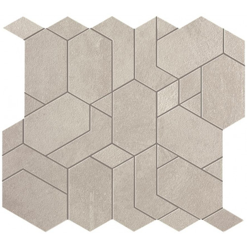 Керамогранит Неглазурованный Boost White Mosaico Shapes 31x33,5