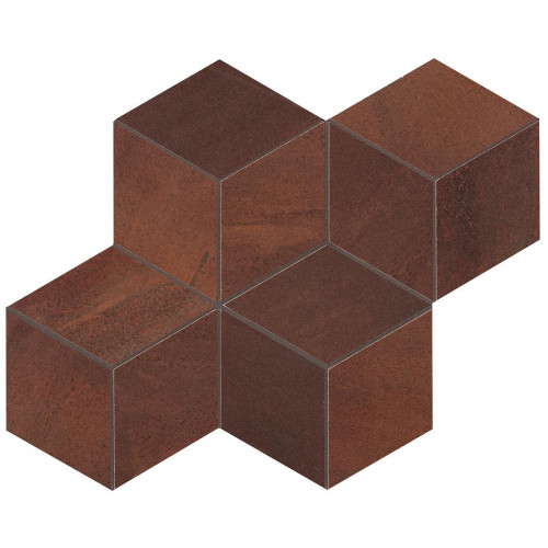 Керамогранит Неглазурованный Blaze Corten Mosaico Esagono Matt