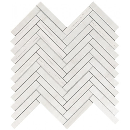 Настенная плитка глазурованная Marvel Stone Bianco Dolomite Herringbone Wall 30,5x30