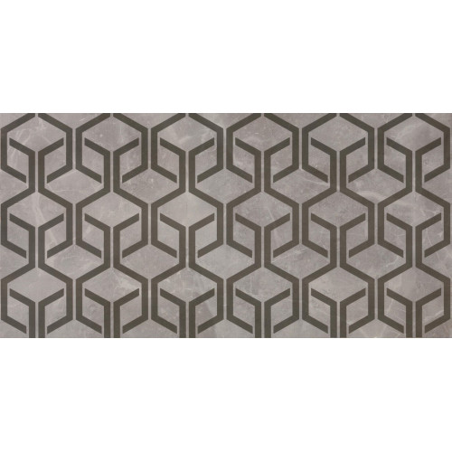 Настенная плитка глазурованная Marvel Pro Grey Fleury Hexagon 40x80